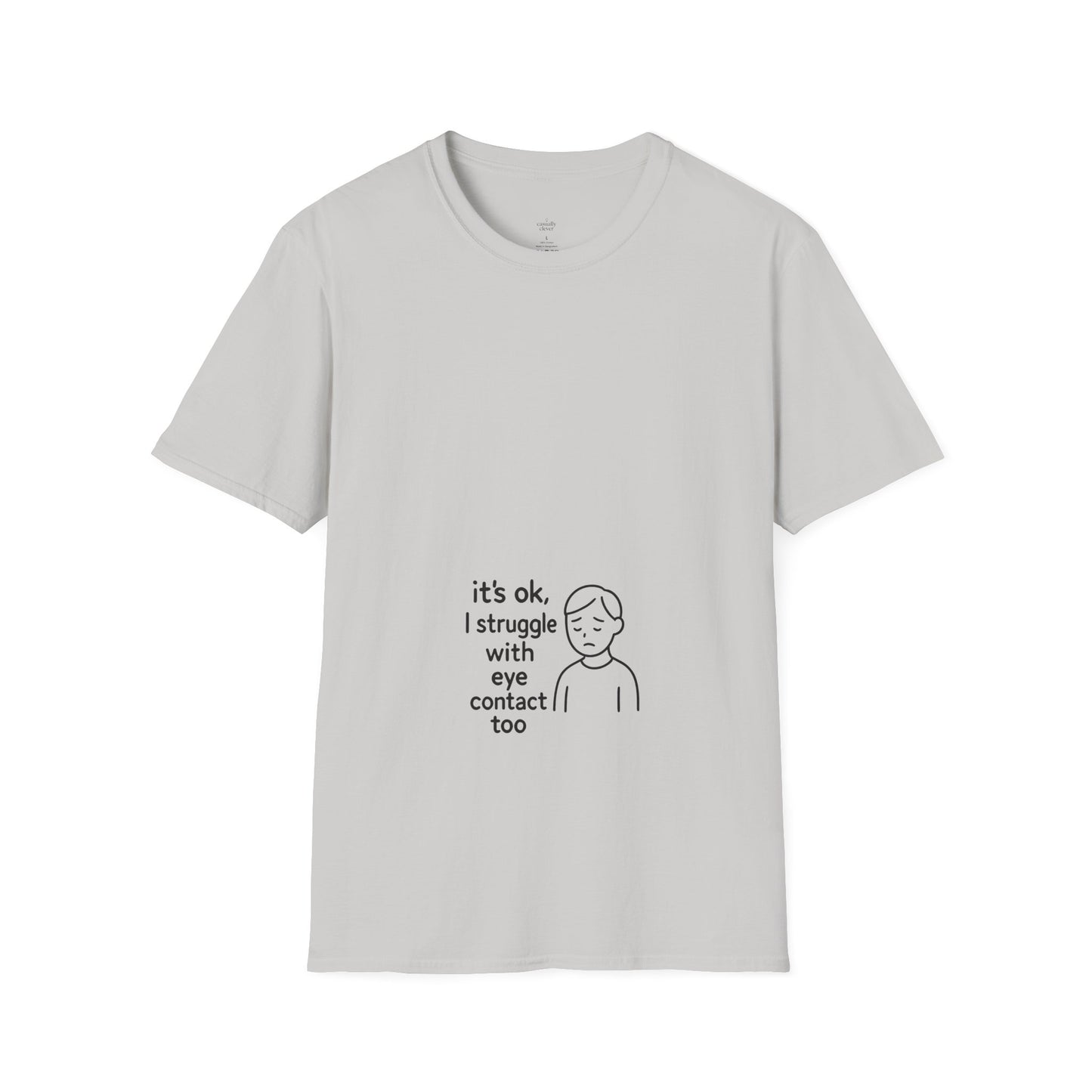 Clever Eye Contact Shirt – Witty Introvert Humor Tee