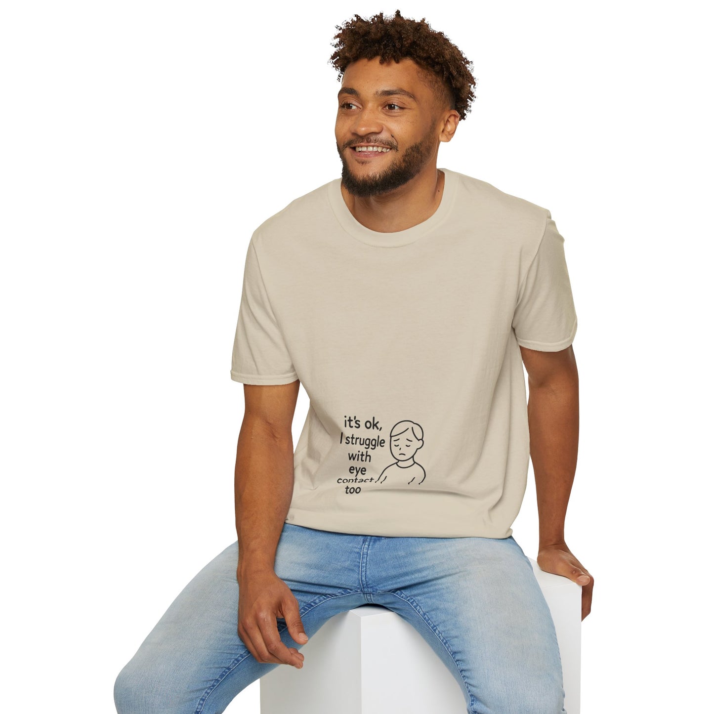 Clever Eye Contact Shirt – Witty Introvert Humor Tee