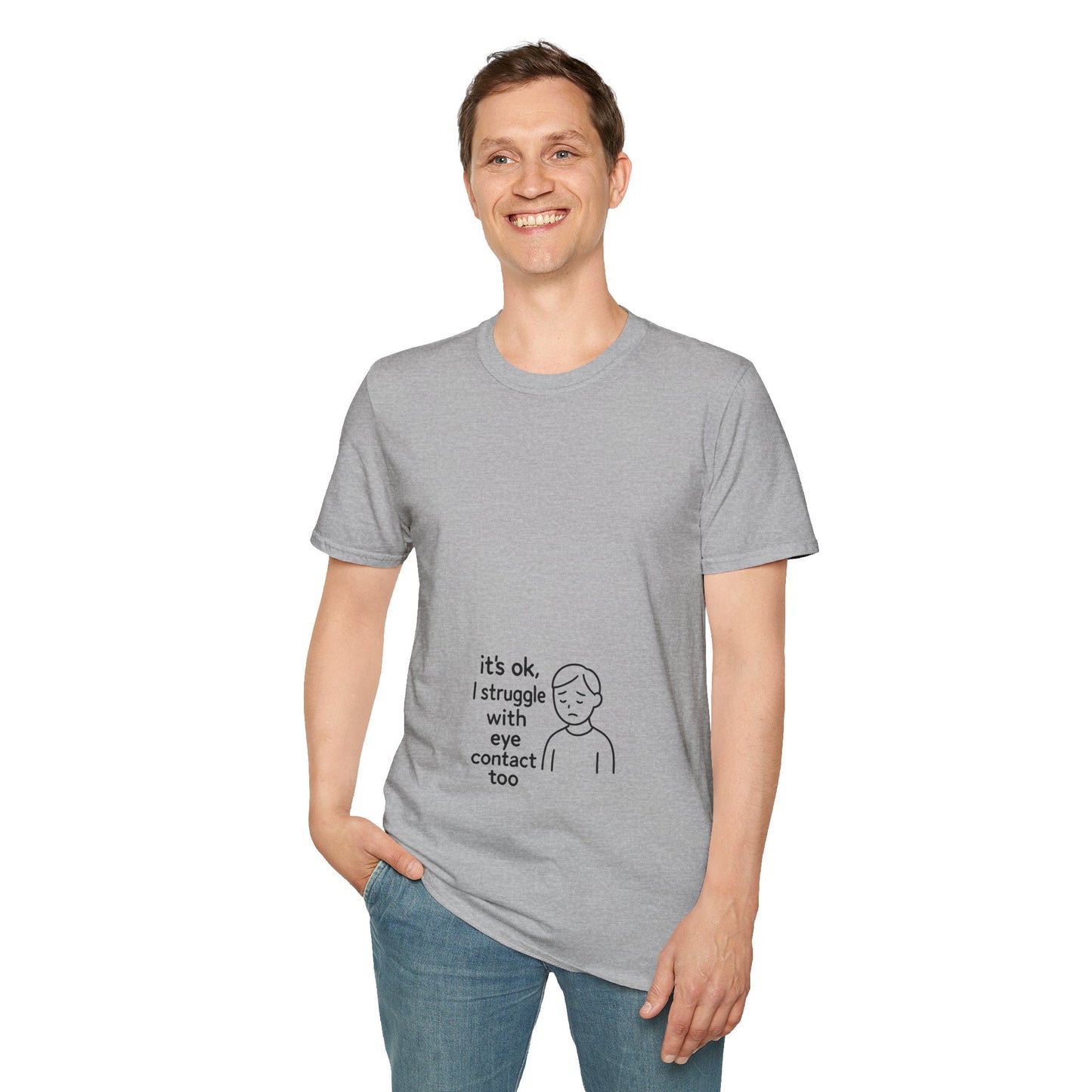 Clever Eye Contact Shirt – Witty Introvert Humor Tee