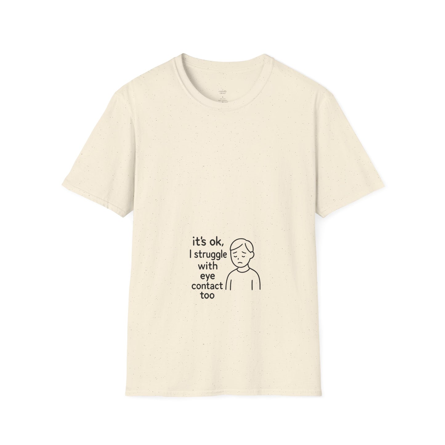 Clever Eye Contact Shirt – Witty Introvert Humor Tee