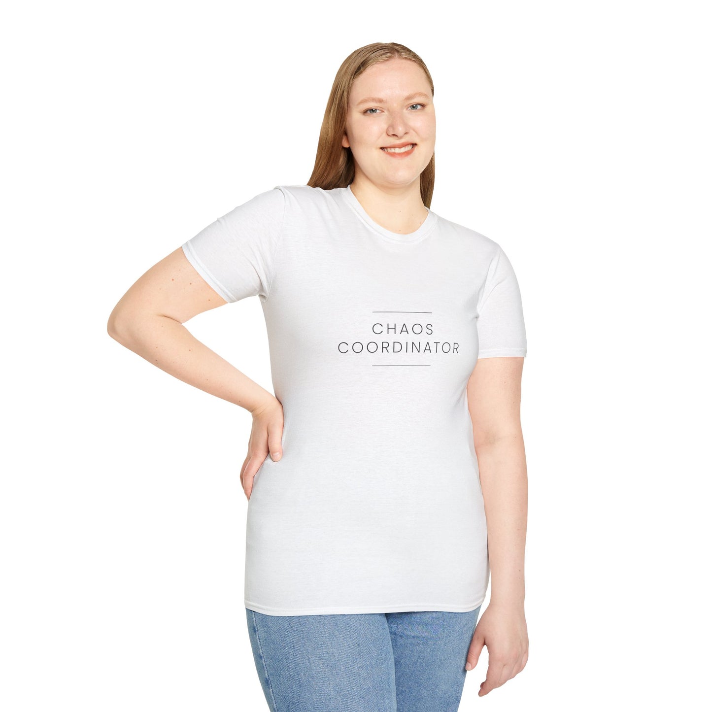 Chaos Coordinator T-Shirt – Funny Unisex Tee | Matching Family Shirt with Chaos Toddler Tee by Casually Clever