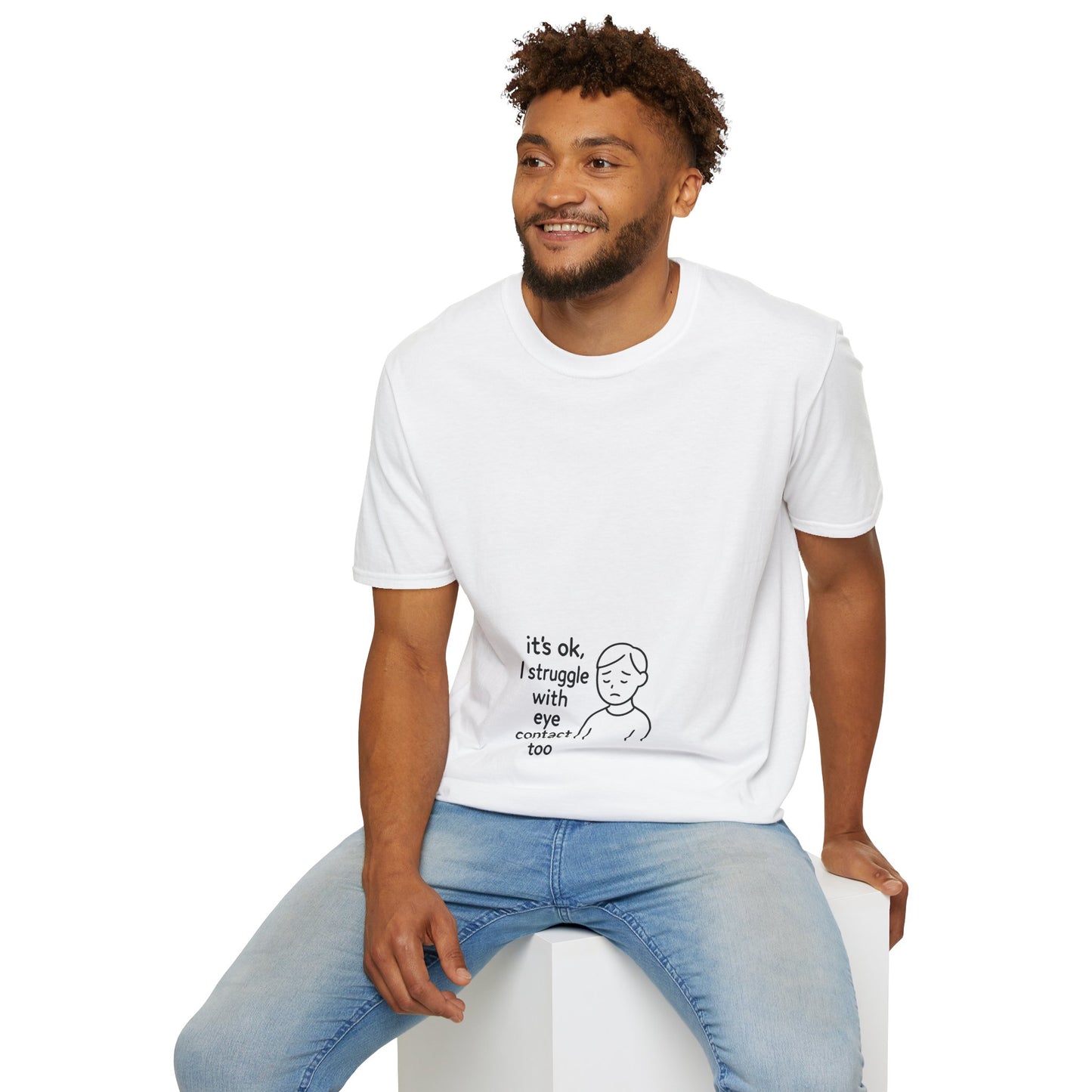 Clever Eye Contact Shirt – Witty Introvert Humor Tee