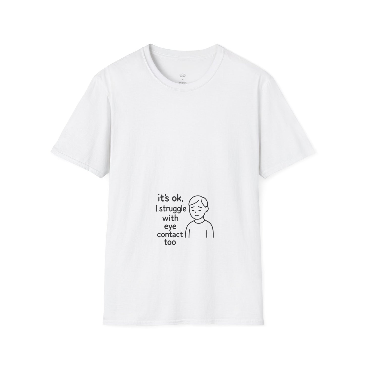 Clever Eye Contact Shirt – Witty Introvert Humor Tee