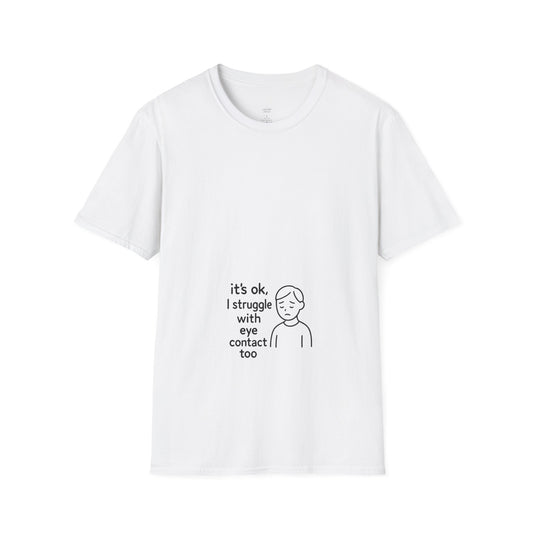 Clever Eye Contact Shirt – Witty Introvert Humor Tee
