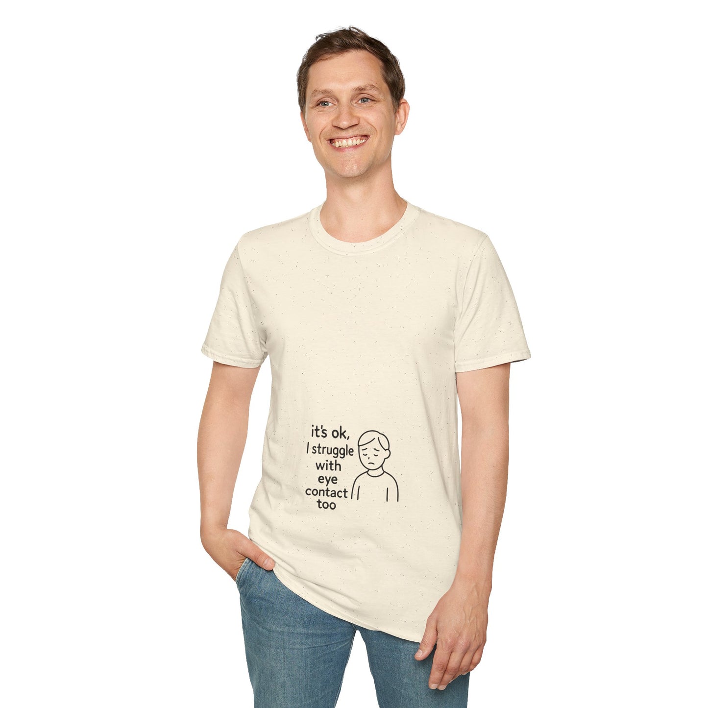 Clever Eye Contact Shirt – Witty Introvert Humor Tee